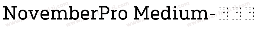 NovemberPro Medium字体转换